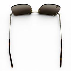 SAINT LAURENT SL312M 008 Gold YSL Brown Rectangular Sunglasses 58mm